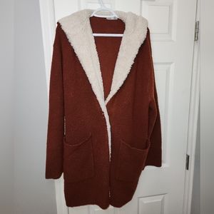 Dex Women's Oversized Long Hooded Cardigan